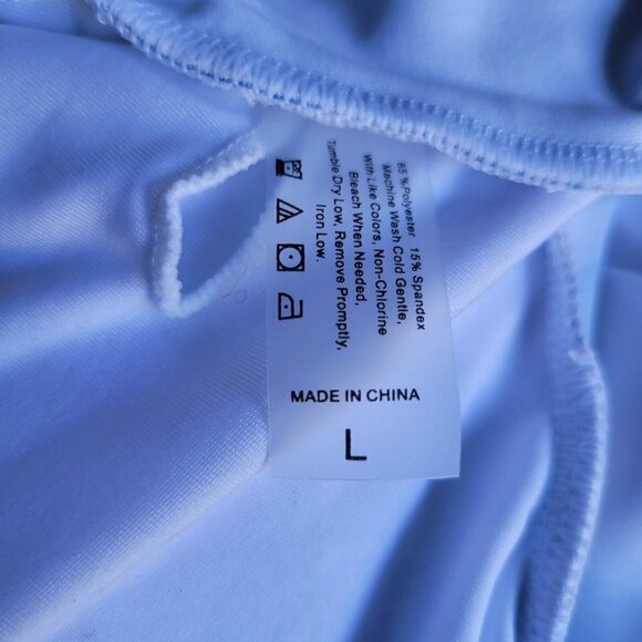 One Shoulder Tie Dye Floral Swimsuit . Size Large. NWOT. - Picture 10 of 11